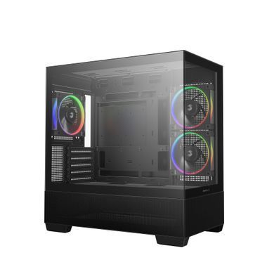Корпус DeepCool CG380 3F Black без БЖ (R-CG380-BKAGM3-G) [618114]