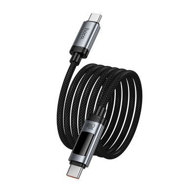 Кабель HOCO U148 Lord 100W digital display charging data cable Type-C Black (6942007668675) [806903]