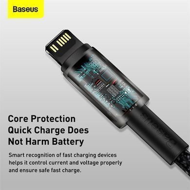 Кабель Baseus Tungsten Gold Fast Charging Data Cable Type-C to iP PD 20W 2m Black (CATLWJ-A01) [802550]