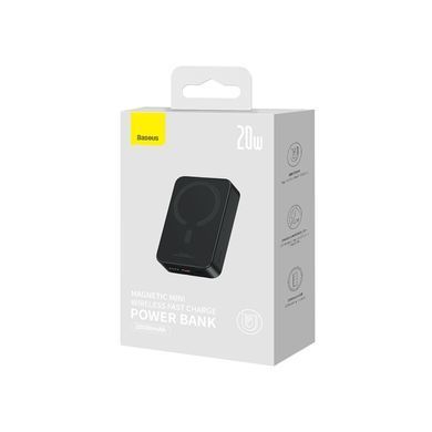 Зовнішній акумулятор Baseus Magnetic Mini Wireless Fast Charge Power Bank 20000mAh 20W Black (PPCX150001) [806190]