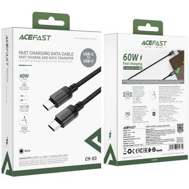 Кабель USB 2.0 USB-C to USB-C, 1,2 м, 60W, C9-03 Acefast (6974316282679) [402441]