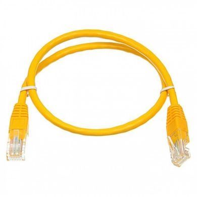 Патч-корд UTP Atcom RJ45, Cat.6, мідь, 2 м, жовтий (10202) [610114]