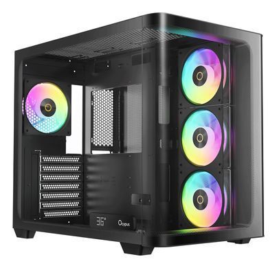 Корпус для комп'ютера IOTA C70 BK CURVE ARGB DIGITAL OCYPUS (IOTA-C70-BKD400CD-GL) [503738]