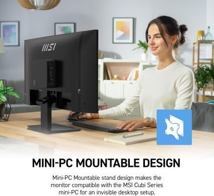 Монітор MSI 27" PRO MP273-E14A D-Sub, HDMI, DP, Audio, IPS, 144Hz, 1ms, sRGB 102%, FreeSync (9S6-3PB4CH-250) [115127]