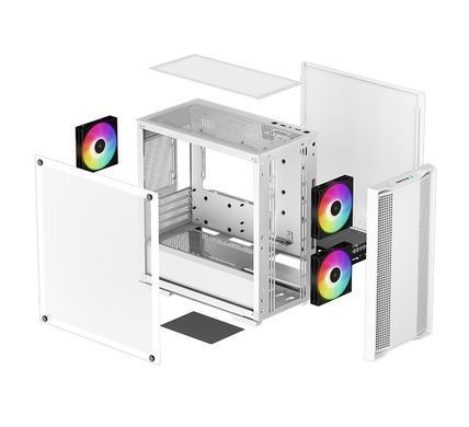 Корпус DeepCool CC360 White ARGB без БЖ (R-CC360-WHAPM3-G-1) [608679]