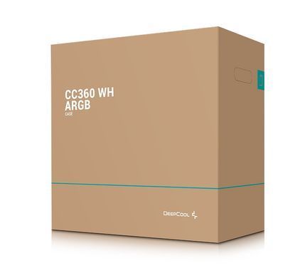 Корпус DeepCool CC360 White ARGB без БЖ (R-CC360-WHAPM3-G-1) [608679]