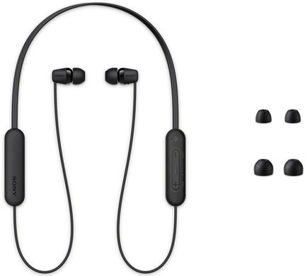 Sony Навушники WI-C100 In-ear IPX4 Wireless Чорний (WIC100B.CE7)