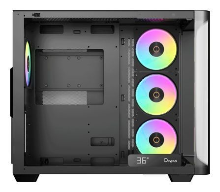 Корпус для комп'ютера IOTA C70 BK CURVE ARGB DIGITAL OCYPUS (IOTA-C70-BKD400CD-GL) [503738]