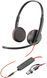 Гарнітура комп'ютерна стерео On-ear Poly Blackwire 3225, USB-A, USB-C, 3.5 мм, всеспрямований, чорний (8X229AA) [107400], фото 1