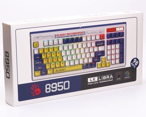 Клавіатура Bloody B950 RGB Warrior Blue (B950 RGB (Warrior Blue)) [606029]