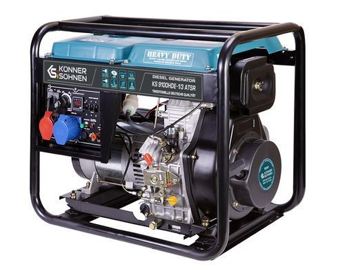 Генератор дизельний Konner&Sohnen KS 9100HDE-1/3 ATSR (EURO V), 230/400В, 6.5/6.0кВт, 7.5/7.0кВт, 1/3Фази, АВР(ATS), електростартер, 122кг (KS9100HDE-1/3ATSR) [105936]