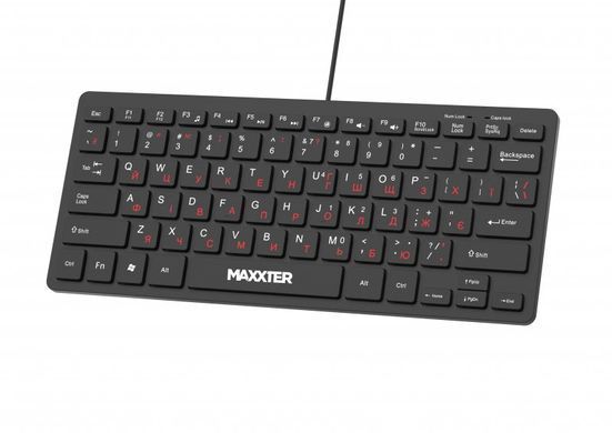 Клавiатура Maxxter Black (KBM-C01B-UA) [608486]