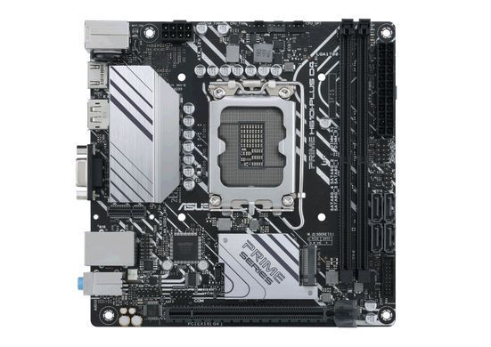 Материнcька плата ASUS PRIME H610I-PLUS D4-CSM s1700 H610 2xDDR4 M.2 HDMI D-Sub DP mITX (90MB1B20-M0EAYC) [109435]