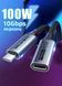 Кабель Cabletime USB Type-C - USB Type-C (M/F) PD 100W, 0.5 м, White (CU21E) [615239], фото 2