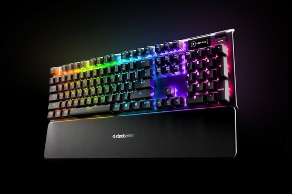 Клавіатура ігрова механічна SteelSeries Apex 5 (Blue Switch) UA OLED Smart Display (64532) [401045]