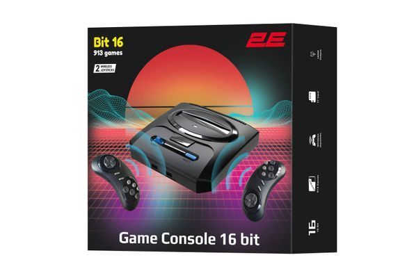Ігрова консоль 2Е 16bit HDMI (2 бездротових геймпада, 913 ігор) (2E16BHDWS913) [102478]