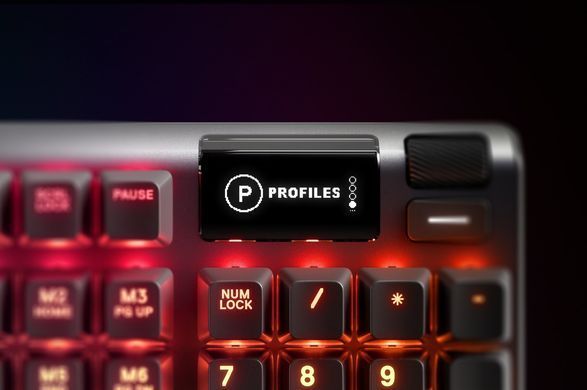 Клавіатура ігрова механічна SteelSeries Apex 5 (Blue Switch) UA OLED Smart Display (64532) [401045]