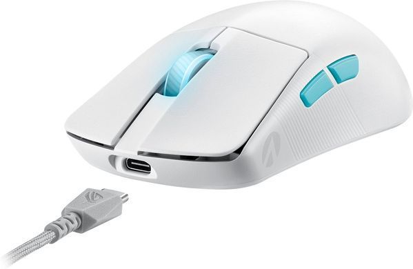 Миша бездротова Asus ROG Harpe Ace Aim Lab Edition White (90MP02W0-BMUA10) [618002]