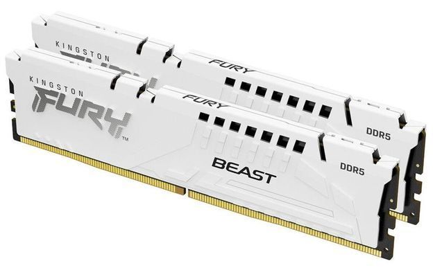 Модуль пам`ятi DDR5 2х16GB/6000 Kingston Fury Beast White (KF560C30BWK2-32) [613466]