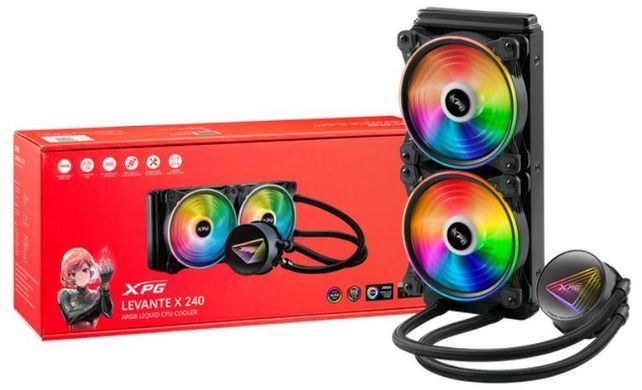 Система охолодження для комп&rsquo;ютерного процесора ADATA (LEVANTEX240-BKCWW) [501834]
