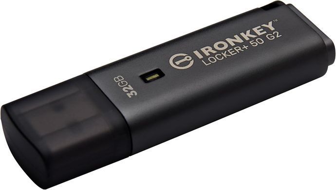 Накопичувач Kingston 32GB USB 3.2 Type-A Gen1 IronKey Locker+ 50 G2 (IKLP50G2/32GB) [114532]