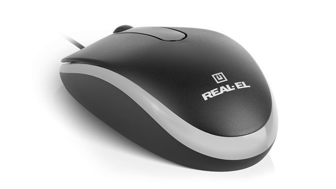 Миша REAL-EL RM-215 Black (EL123200037) [606711]