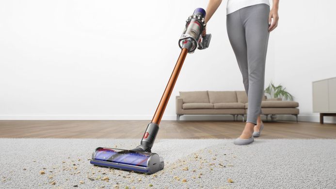 Пилосос Dyson безпровідний V10 Absolute 525Вт, конт пил -0.76л, автон. робота до 60хв, турборежим, сіро-мідний (448883-01) [12430]