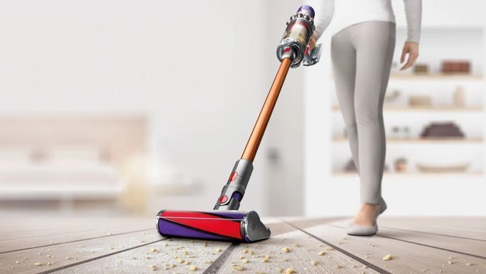 Пилосос Dyson безпровідний V10 Absolute 525Вт, конт пил -0.76л, автон. робота до 60хв, турборежим, сіро-мідний (448883-01) [12430]