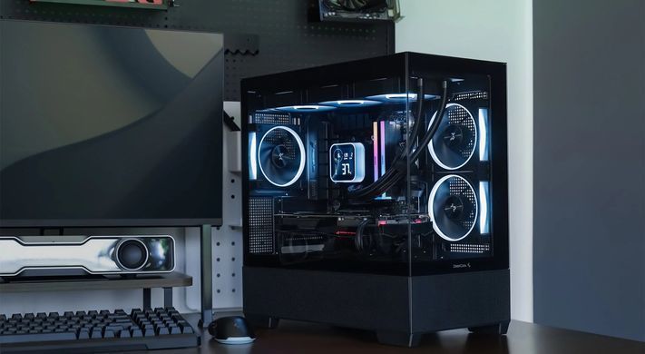Корпус DeepCool CG380 3F Black без БЖ (R-CG380-BKAGM3-G) [618114]