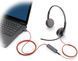 Гарнітура комп'ютерна стерео On-ear Poly Blackwire 3225, USB-A, USB-C, 3.5 мм, всеспрямований, чорний (8X229AA) [107400], фото 3