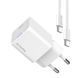 Мережевий зарядний пристрій ColorWay GaN Mini 30W PD Port PPS USB-C White + кабель USB Type-C (CW-CHS054PDC-WT) [607375], фото 3
