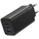 Зарядний пристрій 3xUSB 65W (2xUSB-C+USB-A) PD3.0+QC4.0 чорний Vention (FEDB0-EU) [42794], фото 1