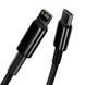 Кабель Baseus Tungsten Gold Fast Charging Data Cable Type-C to iP PD 20W 2m Black (CATLWJ-A01) [802550], фото 4