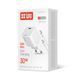 Мережевий зарядний пристрій ColorWay GaN Mini 30W PD Port PPS USB-C White + кабель USB Type-C (CW-CHS054PDC-WT) [607375], фото 1