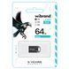 Флеш-накопичувач Wibrand USB 2.0 Hawk 64Gb Black (WI2.0/HA64M1B) [802916], фото 2