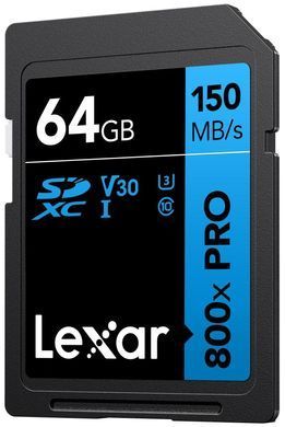 Карта пам&rsquo;яті SDXC LEXAR 64GB UHS-I (LSD0800P064G-BNNNG) [503021]
