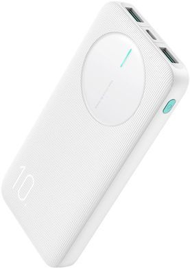 УМБ Joyroom 10000mAh 12W QC, 2xUSB-A, USB-C In/Out White (JR-PBF12) [404520]