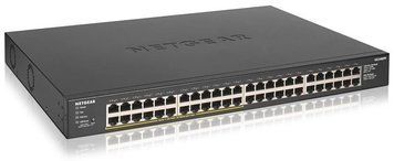 Комутатор NETGEAR GS348PP 48xGE (24xPoE), 380Вт, Некерований (GS348PP-100EUS) [15102]