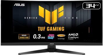 Монітор Asus 34" TUF Gaming VG34WQ5A 2xHDMI, 2xDP, 2xUSB, MM, VA, 3440x1440, 21:9, 200/400Hz, 0.5ms, DCI-P3 95%, CURVED, AdaptiveSync, HDR400 (90LM0CP1-B01171) [114698]