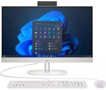 Комп'ютер персональний моноблок HP 245-G10 23.8" FHD IPS AG, AMD R5-7520U, 16GB, F512GB, UMA, WiFi, кл+м, 3р, Win11P, білий (936K4EA) [101123]