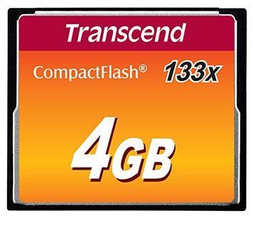 Карта пам'яті Transcend CF 4GB 133X (TS4GCF133) [108887]