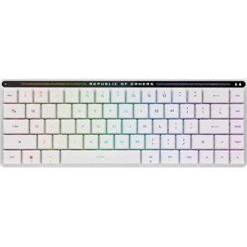 Клавіатура бездротова Asus ROG Falchion RGB WL BT White (90MP03EC-BKMA10) [616057]