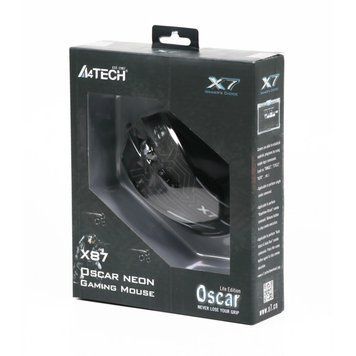 Миша A4Tech X87 Oscar Neon Black USB (X87 (Maze)) [614968]