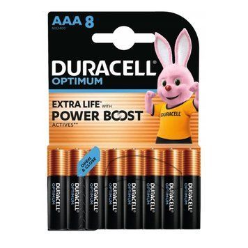Батарейка Duracell LR3/AAA OPTIMUM (8шт) (5000394158962) [806120]