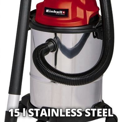 Пилосос професійний Einhell TC-VC 1815 S, 1250Вт, 180мБар, 15л, 4.6кг (2342390) [15601]