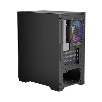 Корпус 1stPlayer Black без БЖ (X2-M-BK-4F1) [608759]