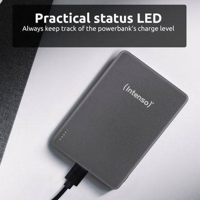 Портативний зарядний пристрій USB 5000MAH MAG GREY MW5000 INTENSO (7344024) [503417]