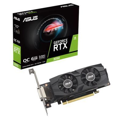 Відеокарта ASUS GeForce RTX 3050 6GB GDDR6 OC low profile RTX3050-O6G-LP-BRK (90YV0KQ0-M0NA00) [102533]