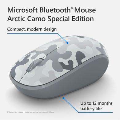 Microsoft Миша Camo SE Bluetooth White