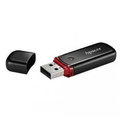 Флеш-накопичувач USB 32GB Apacer AH333 Black (AP32GAH333B-1) [608080]